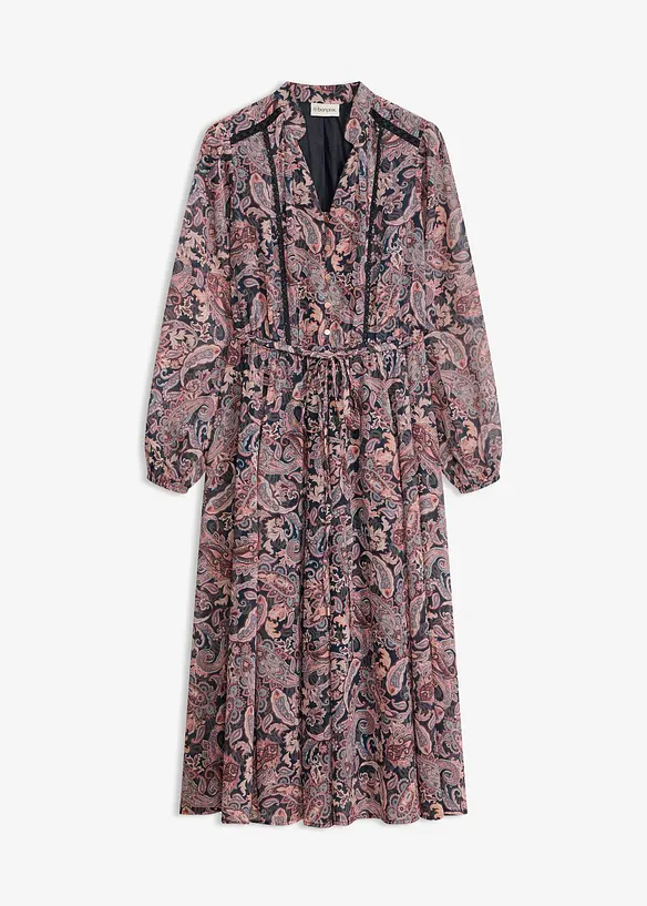 Robe en mousseline &agrave; imprim&eacute; paisley, bonprix