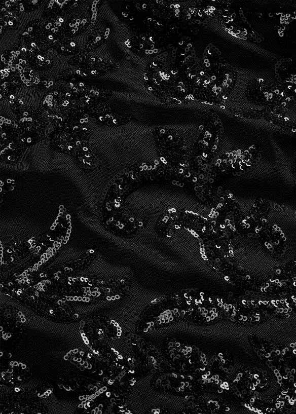 Paillettenkleid mit R&uuml;ckenausschnitt, bonprix
