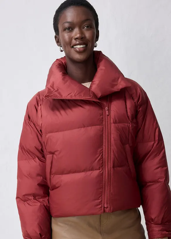 Doudoune courte avec duvet recycl&eacute;, bonprix