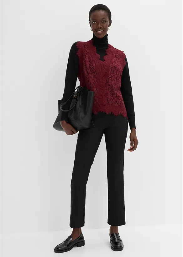 Gilet sans manches en dentelle, bonprix