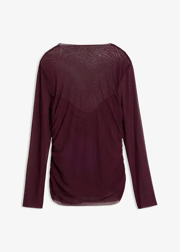 T-shirt manches longues en mesh d&eacute;licat, bonprix