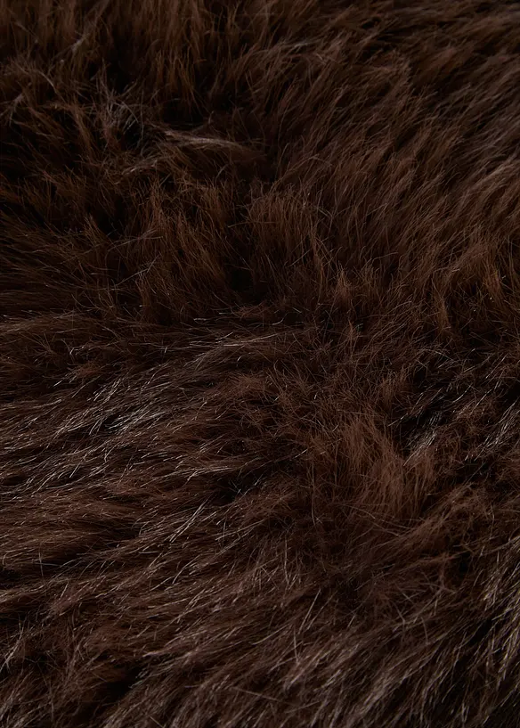 Veste sans col en peluche, bonprix