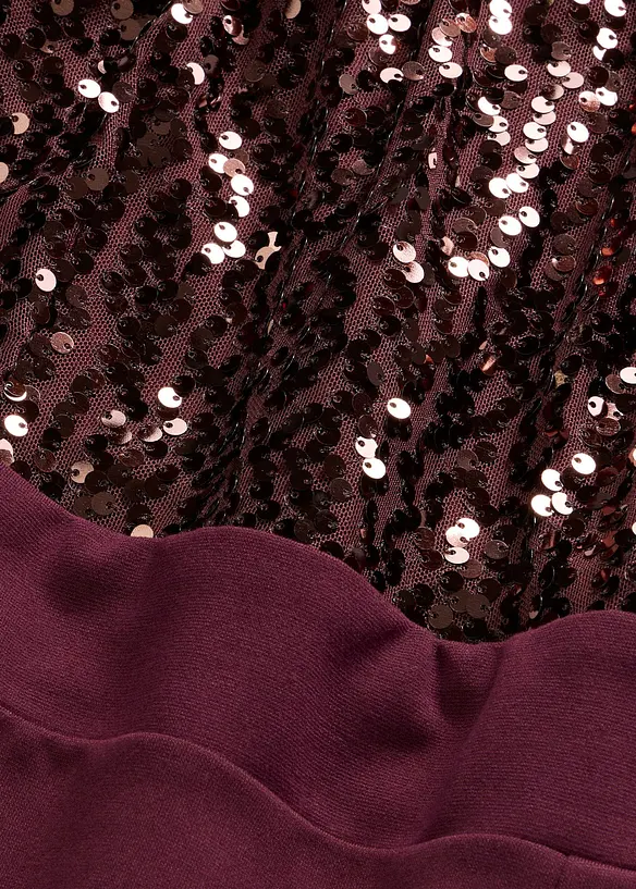 Midikleid mit Pailletten, bonprix