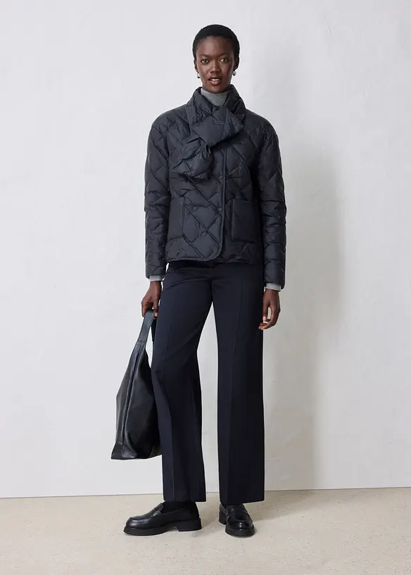 Veste doudoune avec empi&egrave;cement doux (2&nbsp;pces avec &eacute;charpe), bonprix