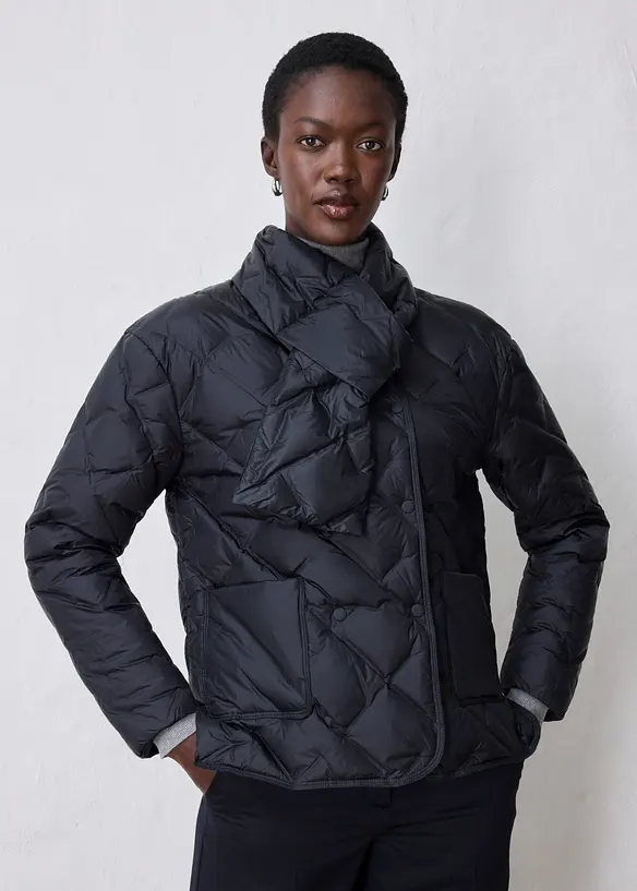 Veste doudoune avec empi&egrave;cement doux (2&nbsp;pces avec &eacute;charpe), bonprix