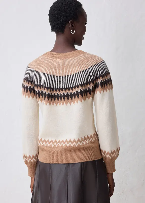 Norweger-Pullover aus weichem Alpaka-Mix, bonprix