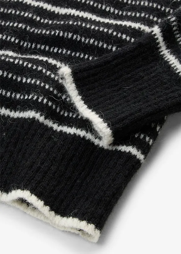 Pull long en laine m&eacute;lang&eacute;e douce, bonprix