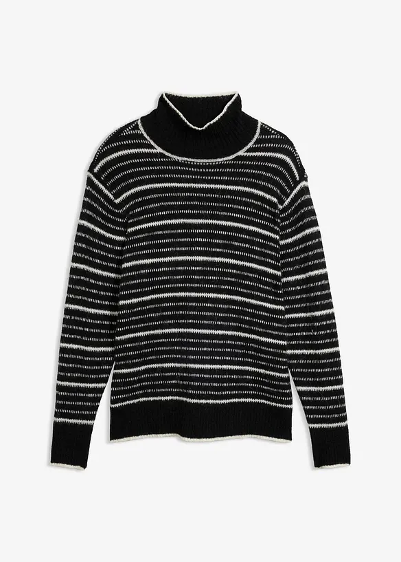 Pull long en laine m&eacute;lang&eacute;e douce, bonprix