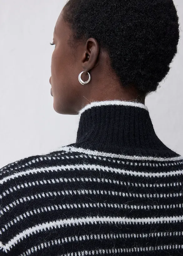 Pull long en laine m&eacute;lang&eacute;e douce, bonprix