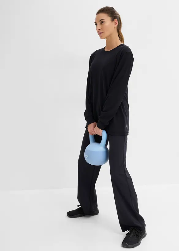 Sport-Shirt mit Baumwolle, schnelltrocknend, bonprix