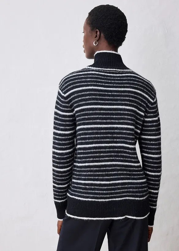 Pull long en laine m&eacute;lang&eacute;e douce, bonprix