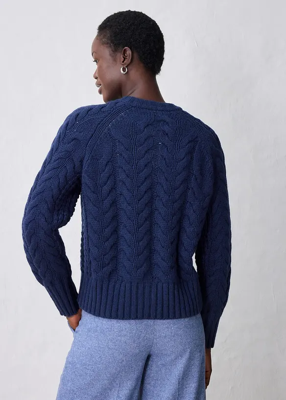 Gilet en maille de m&eacute;rinos &agrave; motif torsad&eacute;, bonprix