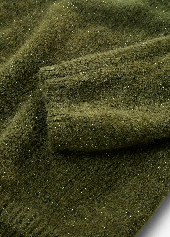 Pull doux en maille de laine et alpaga m&eacute;lang&eacute;s, bonprix