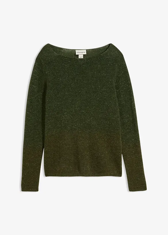Pull doux en maille de laine et alpaga m&eacute;lang&eacute;s, bonprix