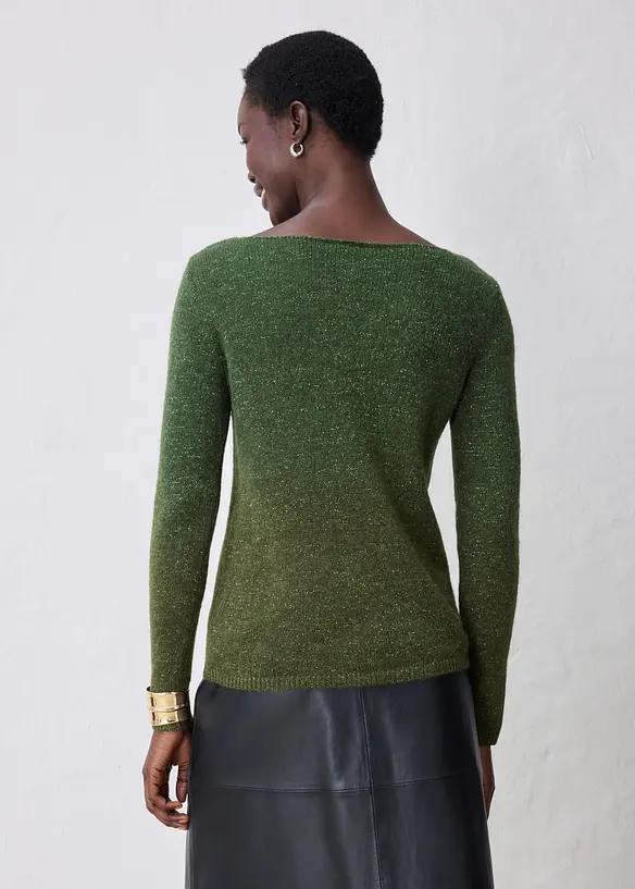 Pull doux en maille de laine et alpaga m&eacute;lang&eacute;s, bonprix