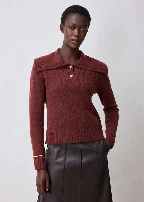 Pull doux en laine majoritaire, bonprix
