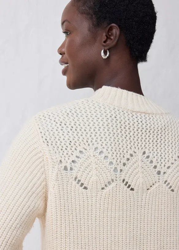 Pull doux en laine majoritaire, bonprix
