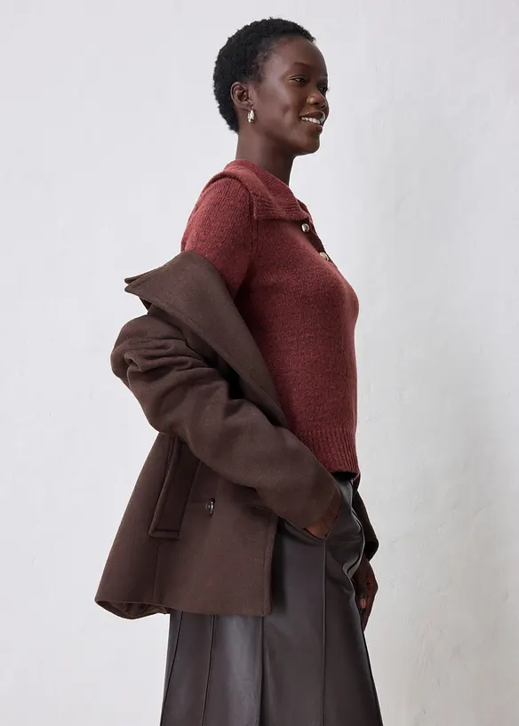 Pull doux en laine majoritaire, bonprix