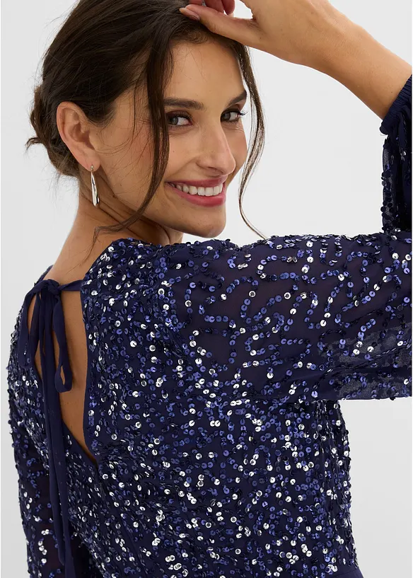 Combinaison avec haut brod&eacute; de sequins, bonprix