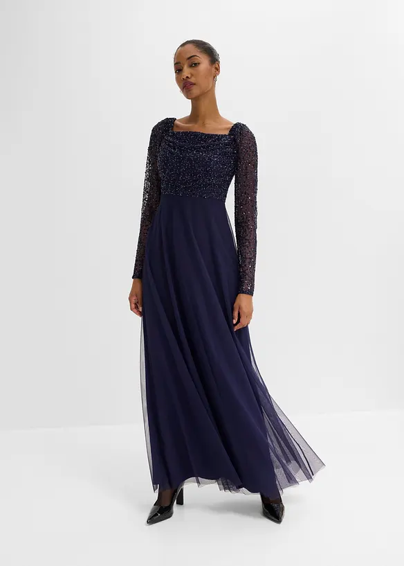 Abendkleid mit Paillettenstickerei, bonprix
