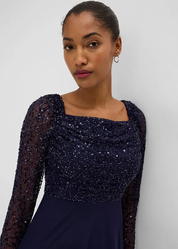 Abendkleid mit Paillettenstickerei, bonprix