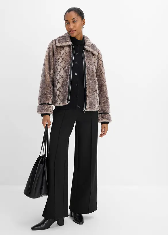 Veste en peluche, bonprix