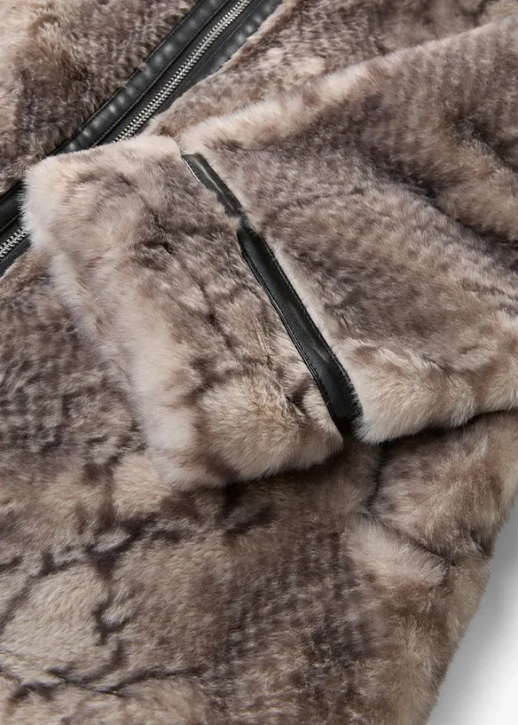 Veste en peluche, bonprix