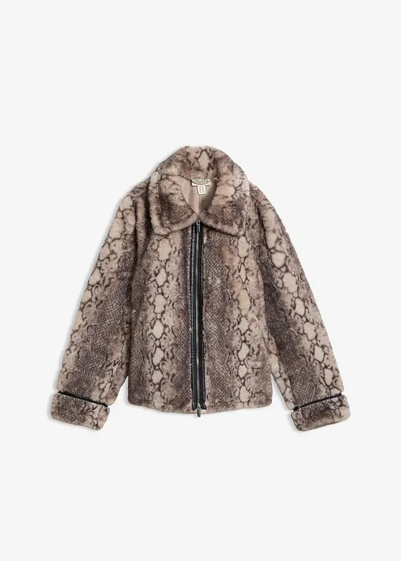 Veste en peluche, bonprix