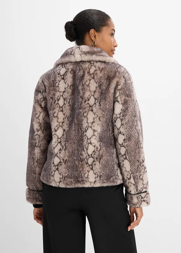 Veste en peluche, bonprix