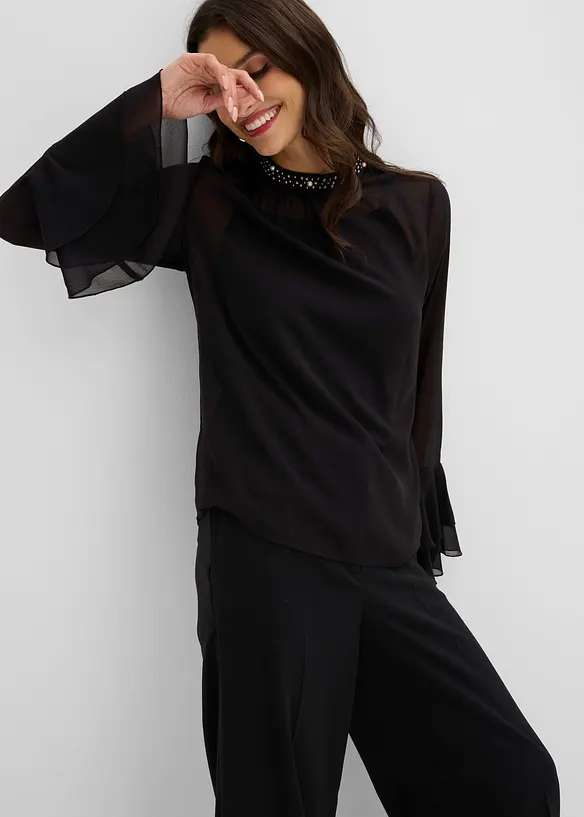Blouse en mousseline, bonprix
