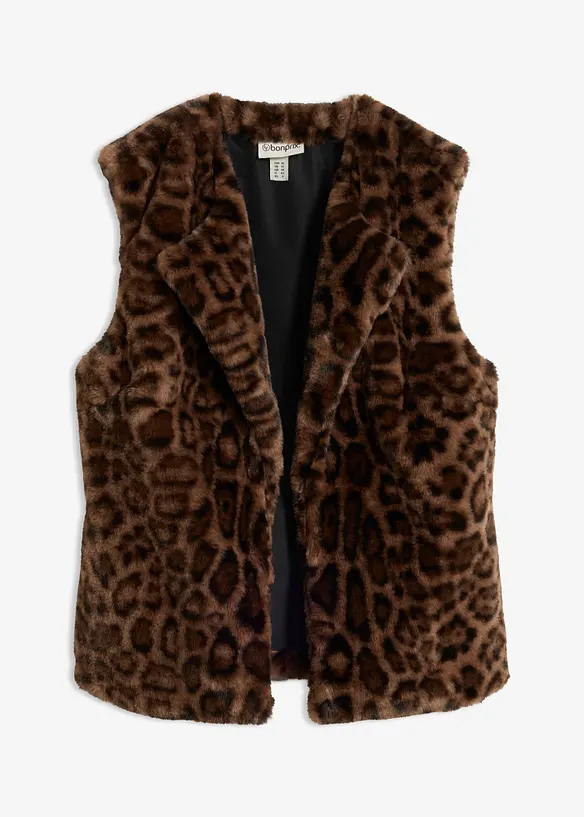 Gilet sans manches en peluche, bonprix