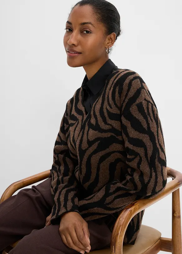 Pullover mit Jacquardmuster, bonprix
