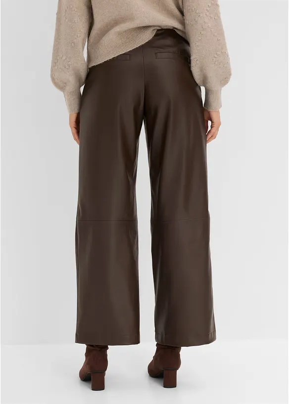 Lederimitat-Hose im Marlene-Stil, bonprix