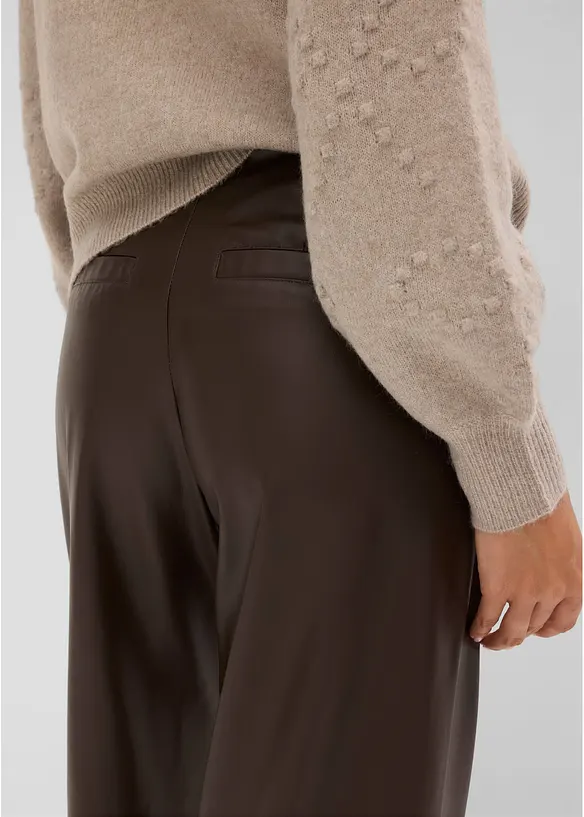 Lederimitat-Hose im Marlene-Stil, bonprix