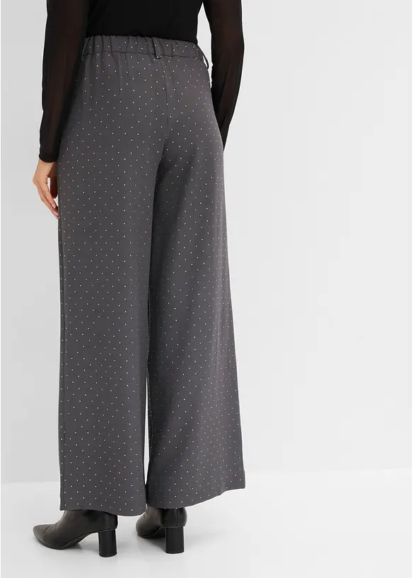 Bundfaltenhose mit Glitzer, bonprix