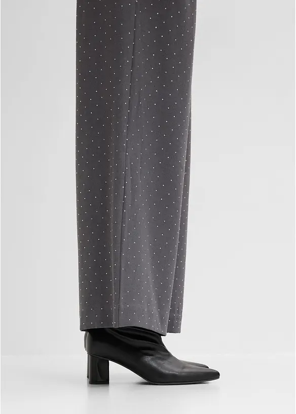 Bundfaltenhose mit Glitzer, bonprix