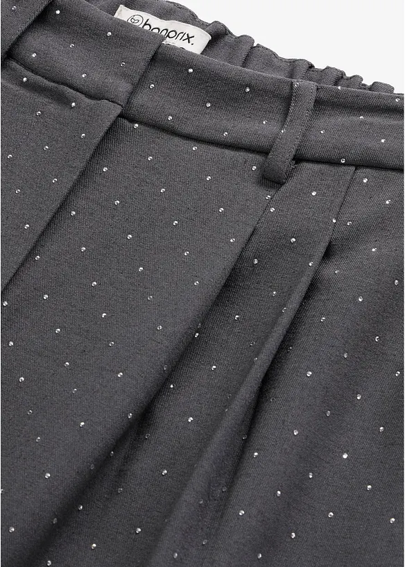 Bundfaltenhose mit Glitzer, bonprix