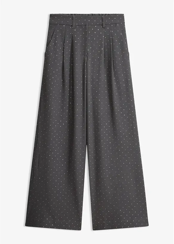 Bundfaltenhose mit Glitzer, bonprix