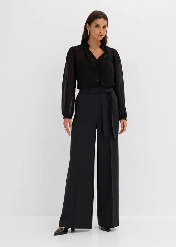 Jumpsuit im Material-Mix, bonprix