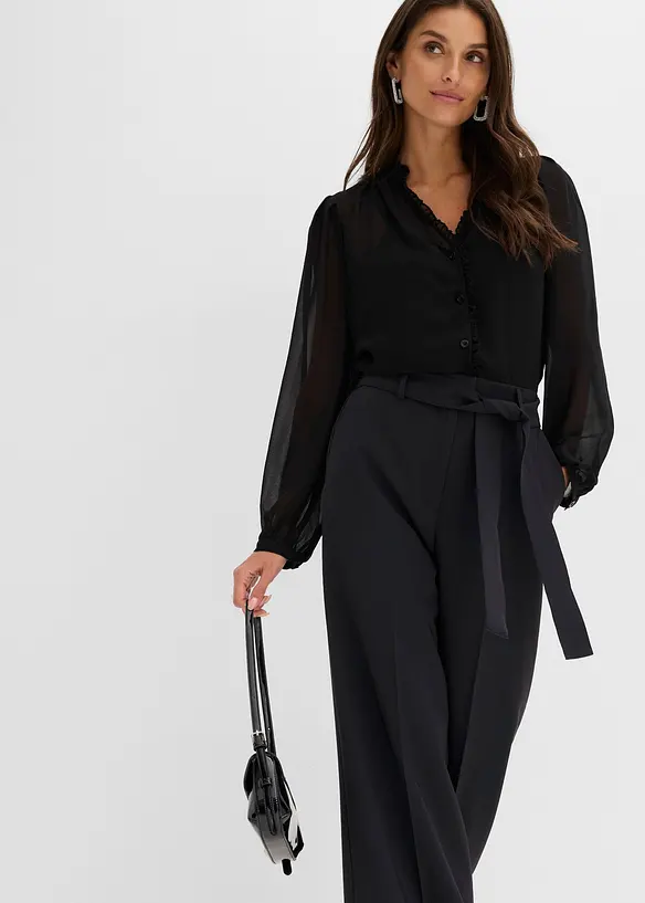 Jumpsuit im Material-Mix, bonprix