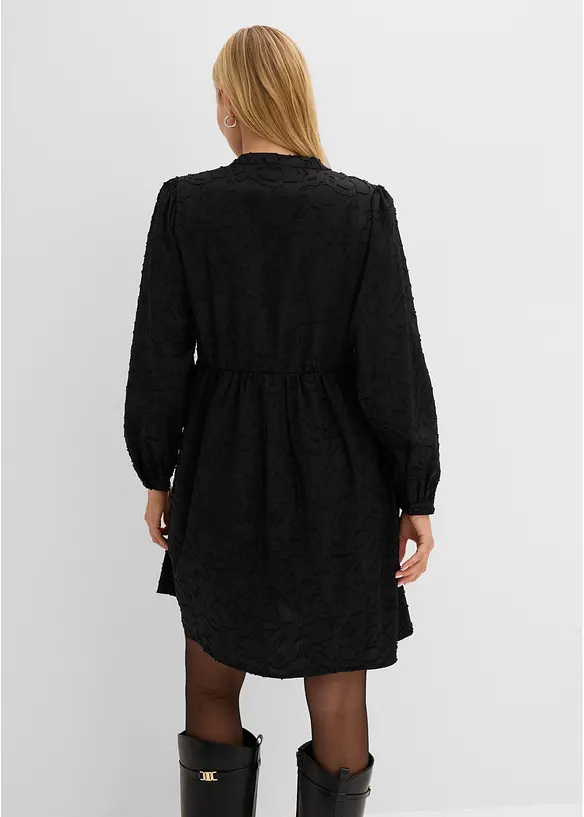 Langarm Kleid mit Stickerei, bonprix