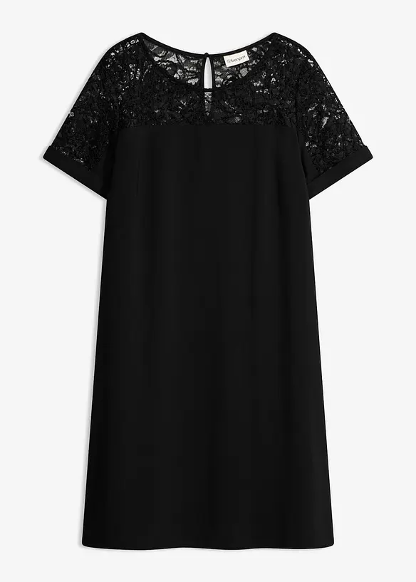 Minikleid mit Spitzen-Einsatz, bonprix
