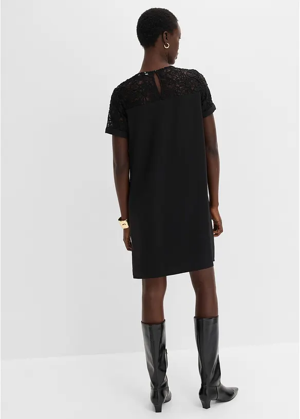 Minikleid mit Spitzen-Einsatz, bonprix