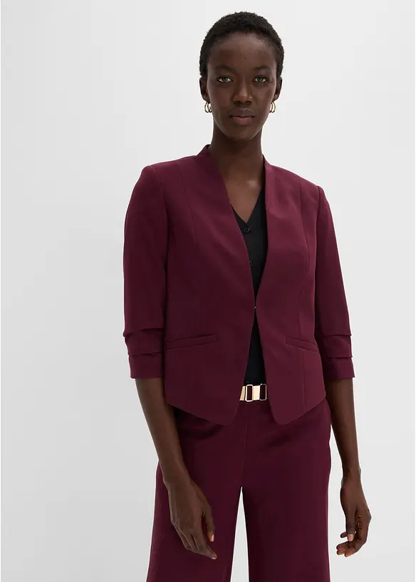 Blazer &agrave; manches 3/4 fronc&eacute;es, bonprix