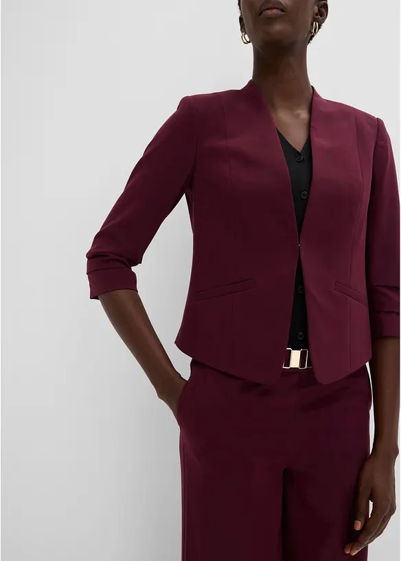 Blazer &agrave; manches 3/4 fronc&eacute;es, bonprix
