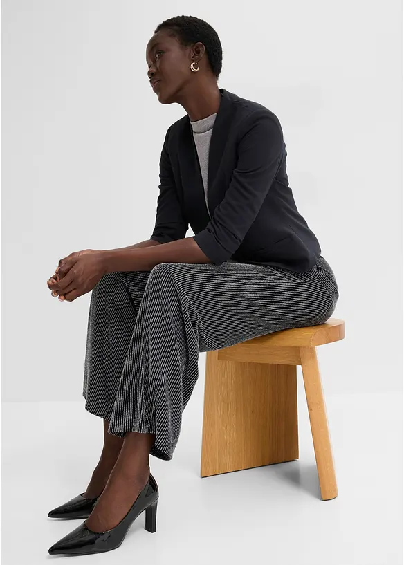 Blazer mit gerafften 3/4-&Auml;rmeln, bonprix