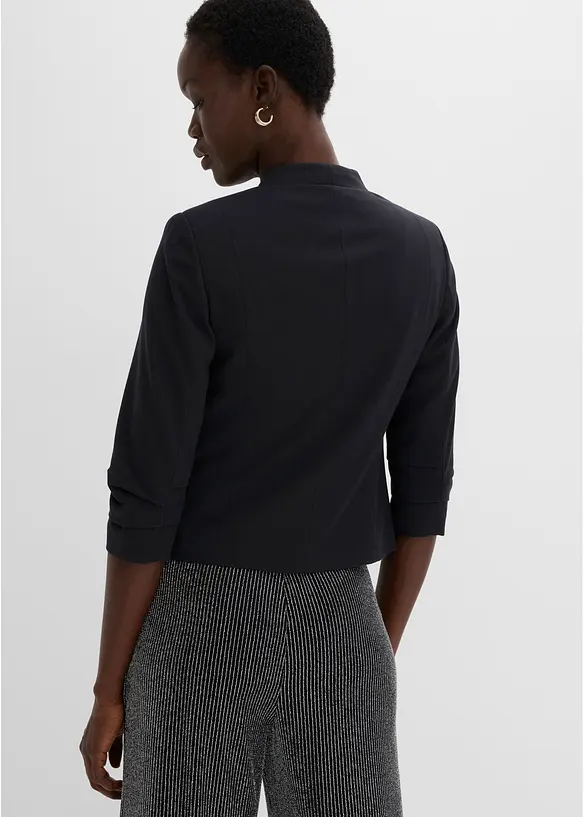 Blazer mit gerafften 3/4-&Auml;rmeln, bonprix
