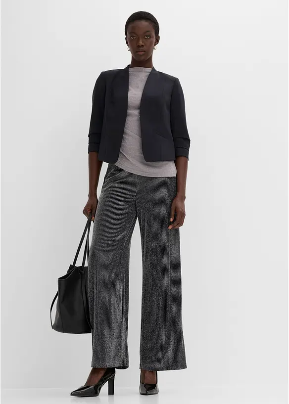 Blazer mit gerafften 3/4-&Auml;rmeln, bonprix