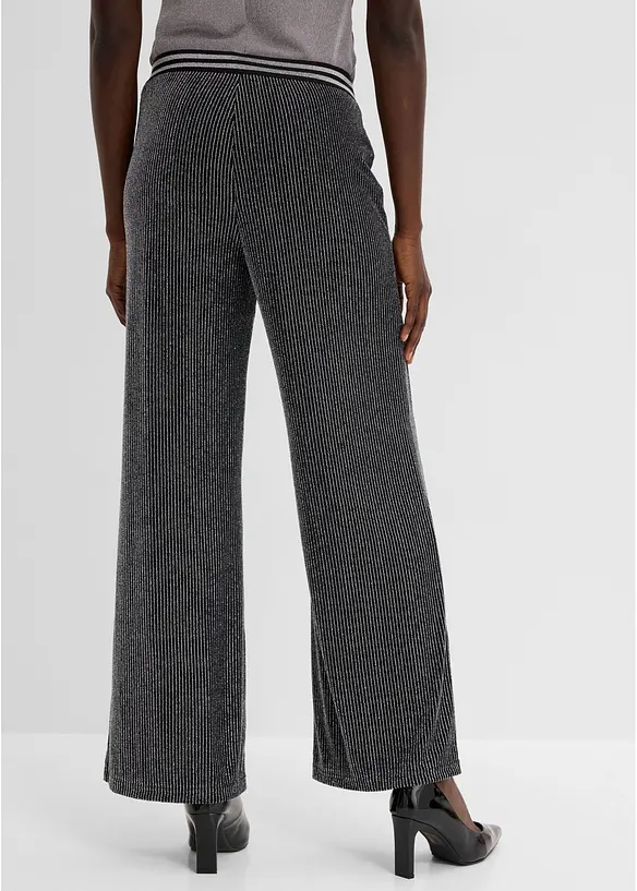 Jersey-Hose mit Glitzerstreifen, bonprix