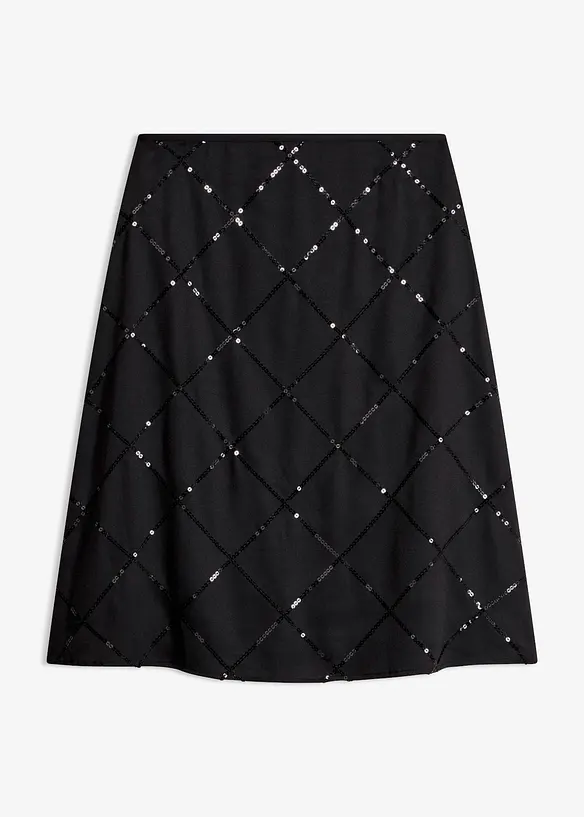 Jupe &agrave; sequins, bonprix